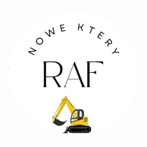 Wypożyczalnia Raf logo firmy raf wypożyczalnia